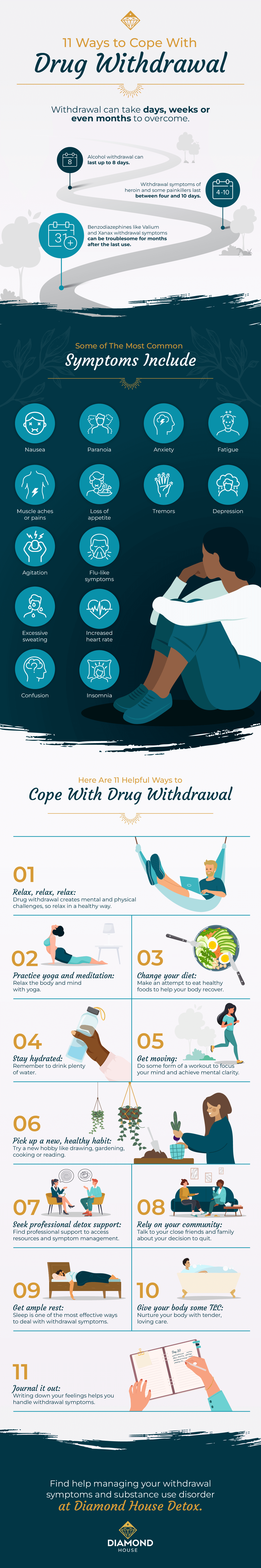 11 ways to cope with drug withdrawal
