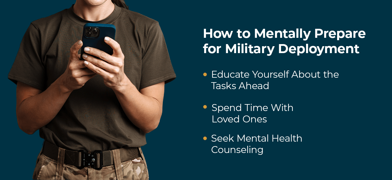 List of Ways to Mentally Prepare for Military Deployment