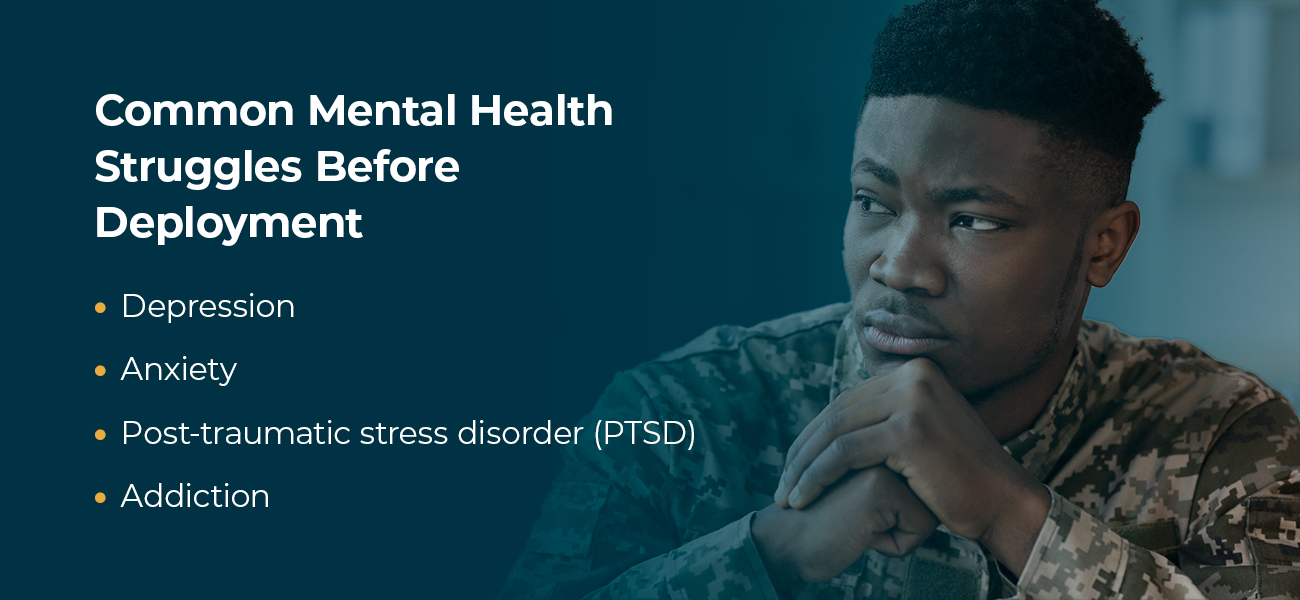 Common Mental Health Struggles Before Deployment